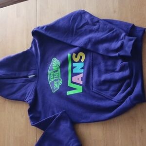 Vans Hoodie Purple Youth Size M.